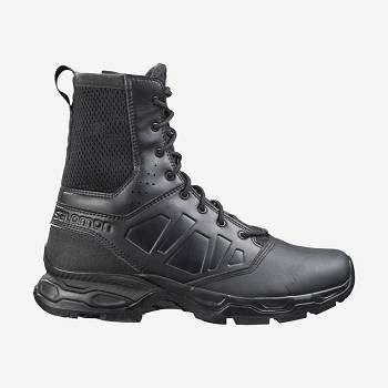 Black Men's Salomon URBAN JUNGLE ULTRA SIDE ZIP Tactical Boots | USA-S1751