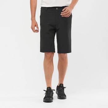 Black Men's Salomon WAYFARER Shorts | USA-M1251