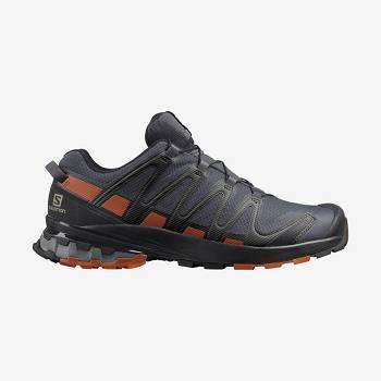 Black Men's Salomon XA PRO 3D V8 GORE-TEX WIDE Hiking Shoes | USA-N1764