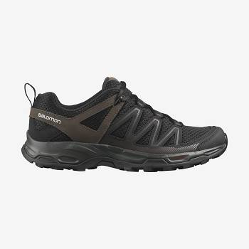 Black / Olive Men's Salomon PATHFINDER Hiking Shoes | USA-W1070