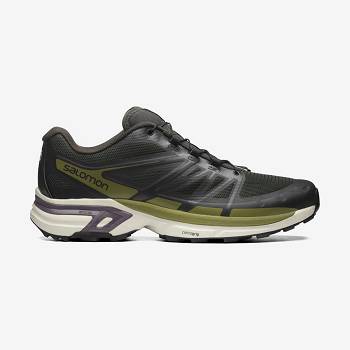 Black / Olive Men's Salomon XT-WINGS 2 Sneakers | USA-M1972