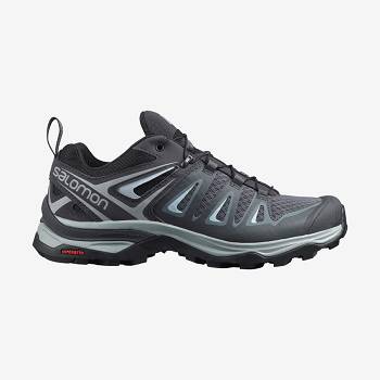 Black / Olive Women's Salomon X ULTRA 3 Hiking Shoes | USA-O2174