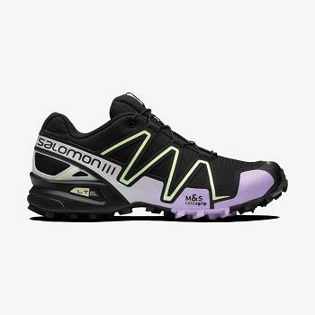 Black / Purple Women's Salomon SPEEDCROSS 3 Sneakers | USA-N1771