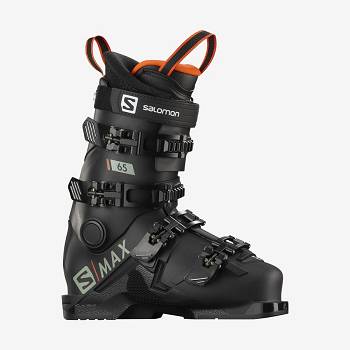 Black / Red Kids' Salomon S/MAX 65 Ski Boots | USA-M1335