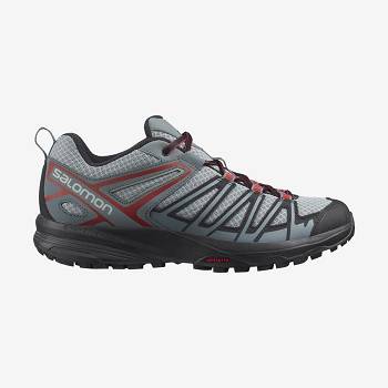 Black / Turquoise Men's Salomon X CREST Hiking Shoes | USA-L1998