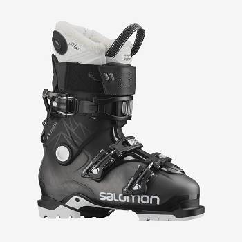 Black / White Women's Salomon QST ACCESS 80 CH Ski Boots | USA-O1768