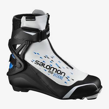 Black / White Women's Salomon RS8 VITANE PROLINK Ski Boots | USA-L2236