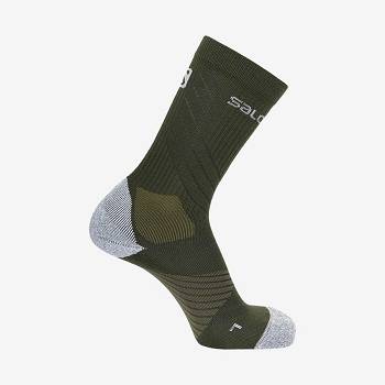 Black / White Women's Salomon XA PRO Socks | USA-M2133