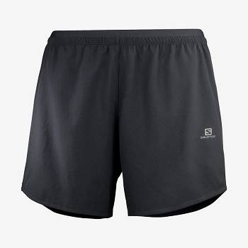 Black Women's Salomon CROSS 5'' Shorts | USA-A1157