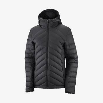 Black Women's Salomon ESSENTIAL XWARM DOWN Insulated Jackets | USA-A2564