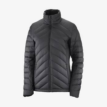 Black Women's Salomon ESSENTIAL XWARM DOWN Insulated Jackets | USA-N2415