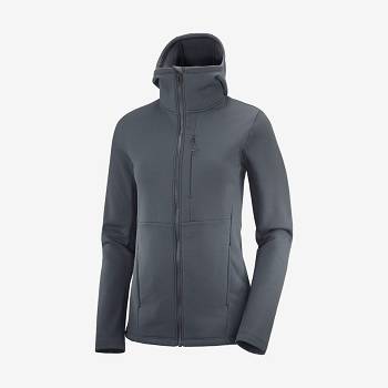 Black Women's Salomon ESSENTIAL XWARM Hoodie | USA-O1784