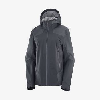 Black Women's Salomon OUTLINE GORE-TEX HYBRID Waterproof Jackets | USA-L1970