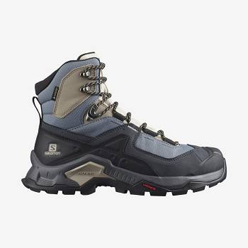 Black Women's Salomon QUEST ELEMENT GORE-TEX Waterproof Shoes | USA-M1314