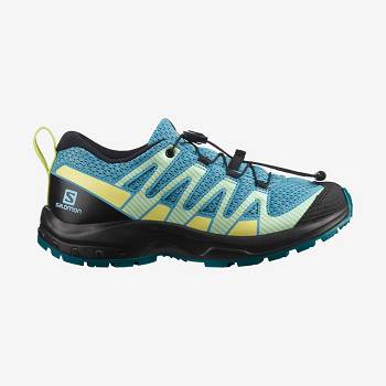 Blue Kids' Salomon XA PRO V8 Hiking Shoes | USA-L1900