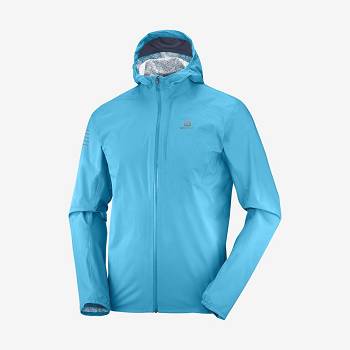 Blue Men's Salomon BONATTI 2.5L Waterproof Jackets | USA-wO2295