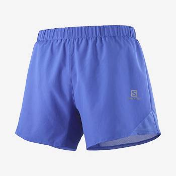 Blue Men's Salomon CROSS REBEL 5'' Shorts | USA-O1446