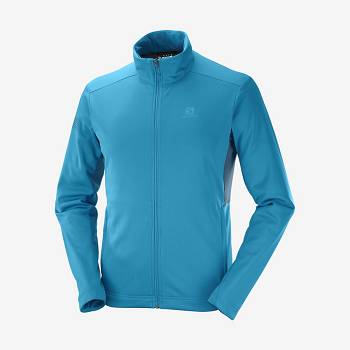 Blue Men's Salomon GORE TEX INFINIUM™ WINDSTOPPER® Softshell Jackets | USA-O1119