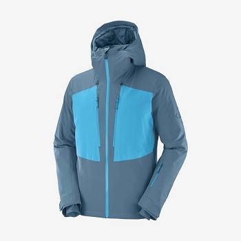 Blue Men's Salomon HIGHLAND Insulated Jackets | USA-S1436