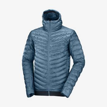 Blue Men's Salomon OUTLINE DOWN Insulated Jackets | USA-L1403