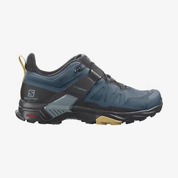 Blue Men's Salomon X ULTRA 4 GORE-TEX Hiking Shoes | USA-A1962