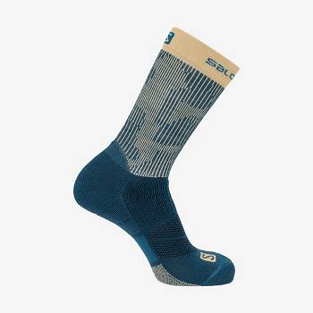 Blue Men's Salomon X ULTRA CREW Socks | USA-O2393