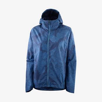 Blue Women's Salomon COMET WP JKT W Waterproof Jackets | USA-A2130