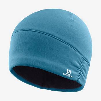 Blue Women's Salomon ELEVATE WARM Hats | USA-S1604