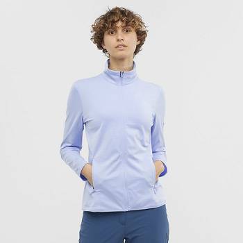 Blue Women's Salomon ESSENTIAL LIGHTWARM Hoodie | USA-W1570