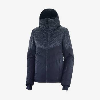 Blue Women's Salomon NEW PREVAIL Ski Jackets | USA-O2246