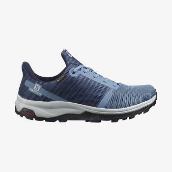 Blue Women's Salomon OUTBOUND PRISM GORE-TEX Waterproof Shoes | USA-O1425