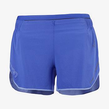 Blue Women's Salomon SENSE AERO 3'' Shorts | USA-O2503