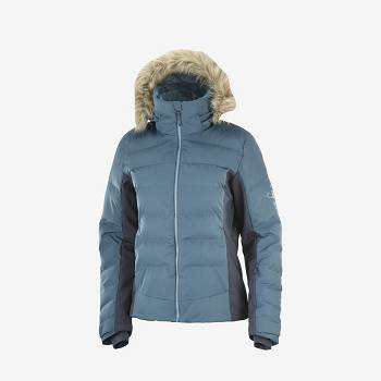 Blue Women's Salomon STORMCOZY Ski Jackets | USA-M1664