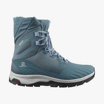 Blue Women's Salomon VAYA POWDER TS CSWP Waterproof Boots | USA-A1507