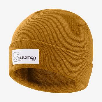 Brown Men's Salomon OUTLIFE LOGO Hats | USA-O1315