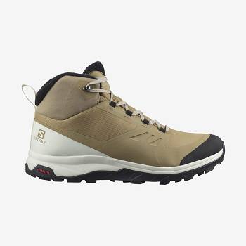 Brown Men's Salomon OUTSNAP CLIMASALOMON™ Waterproof Boots | USA-O2468