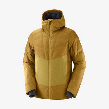 Brown Men's Salomon SNOWSHELTER Insulated Jackets | USA-S2052