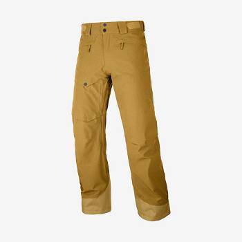 Brown Men's Salomon UNTRACKED Ski Pants | USA-M2511