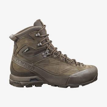 Brown Men's Salomon X ALP GORE-TEX FORCES Tactical Boots | USA-O1726