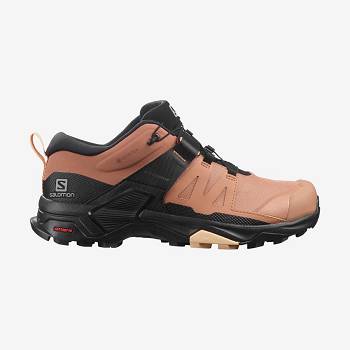 Brown Women's Salomon X ULTRA 4 GORE-TEX Waterproof Shoes | USA-O1469