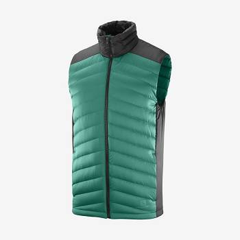 Green Men's Salomon ESSENTIAL XWARM DOWN Insulated Jackets | USA-M1433