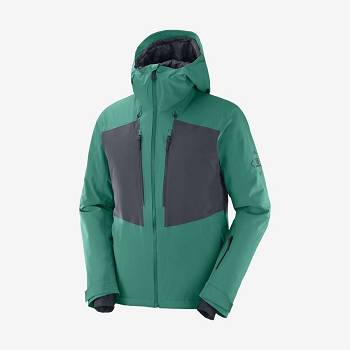 Green Men's Salomon HIGHLAND Insulated Jackets | USA-L2068