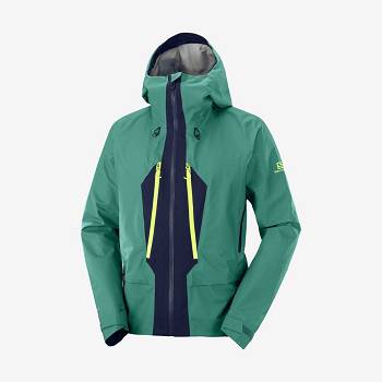 Green Men's Salomon OUTPEAK GORE-TEX 3L Waterproof Jackets | USA-wO2132