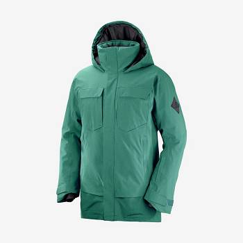 Green Men's Salomon STANCE CARGO Ski Jackets | USA-A2102