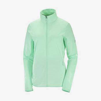 Green Women's Salomon ESSENTIAL LIGHTWARM Hoodie | USA-O1588