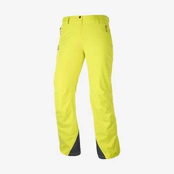 Green Women's Salomon THE BRILLIANT Ski Pants | USA-L1305