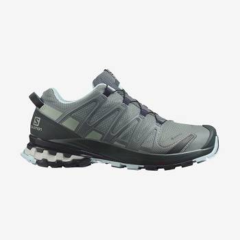 Green Women's Salomon XA PRO 3D v8 GORE-TEX Waterproof Shoes | USA-S2535