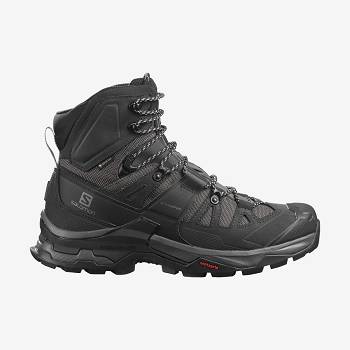 Grey / Black Men's Salomon QUEST 4 GORE-TEX Hiking Boots | USA-S2493