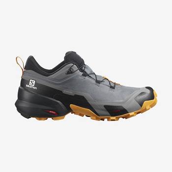 Grey Men's Salomon CROSS HIKE GORE-TEX Hiking Shoes | USA-O1166