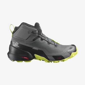 Grey Men's Salomon CROSS HIKE MID GORE-TEX Hiking Shoes | USA-N1442